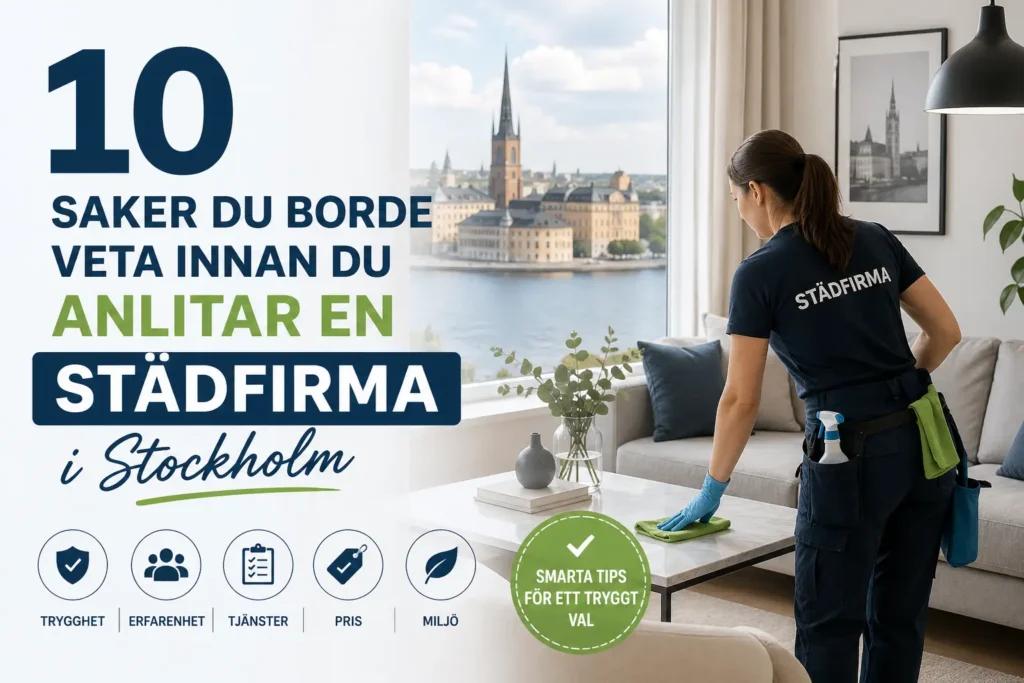 städfirma i Stockholm